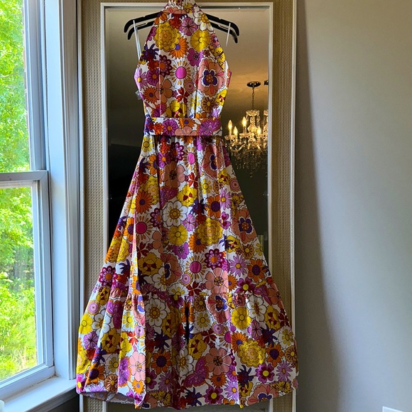 BORGO DE NOR Good Vibes Pink Biba Cotton Dress - Picture 13 of 16